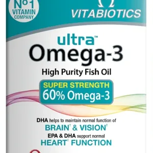 Ultra Omega-3 High Purity Fish Oil, 60 Capsules